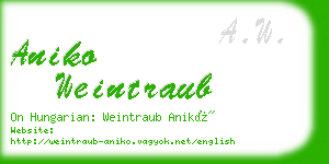 aniko weintraub business card